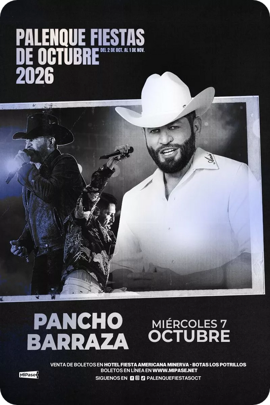 PANCHO BARRAZA  07/10/2026
